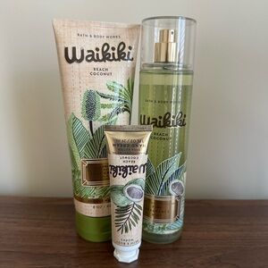 Bath & Body Works Waikiki Beach Coconut set new